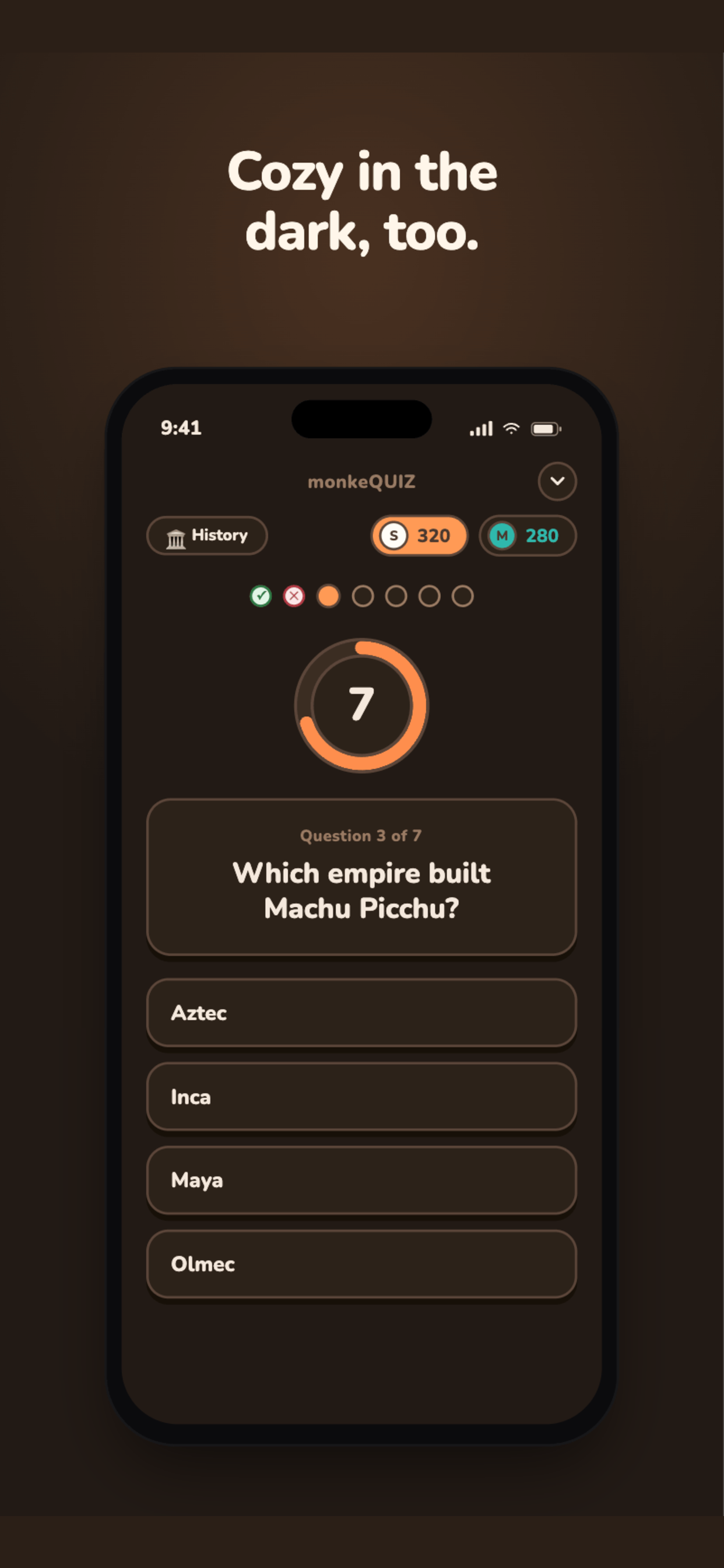 Dark mode gameplay